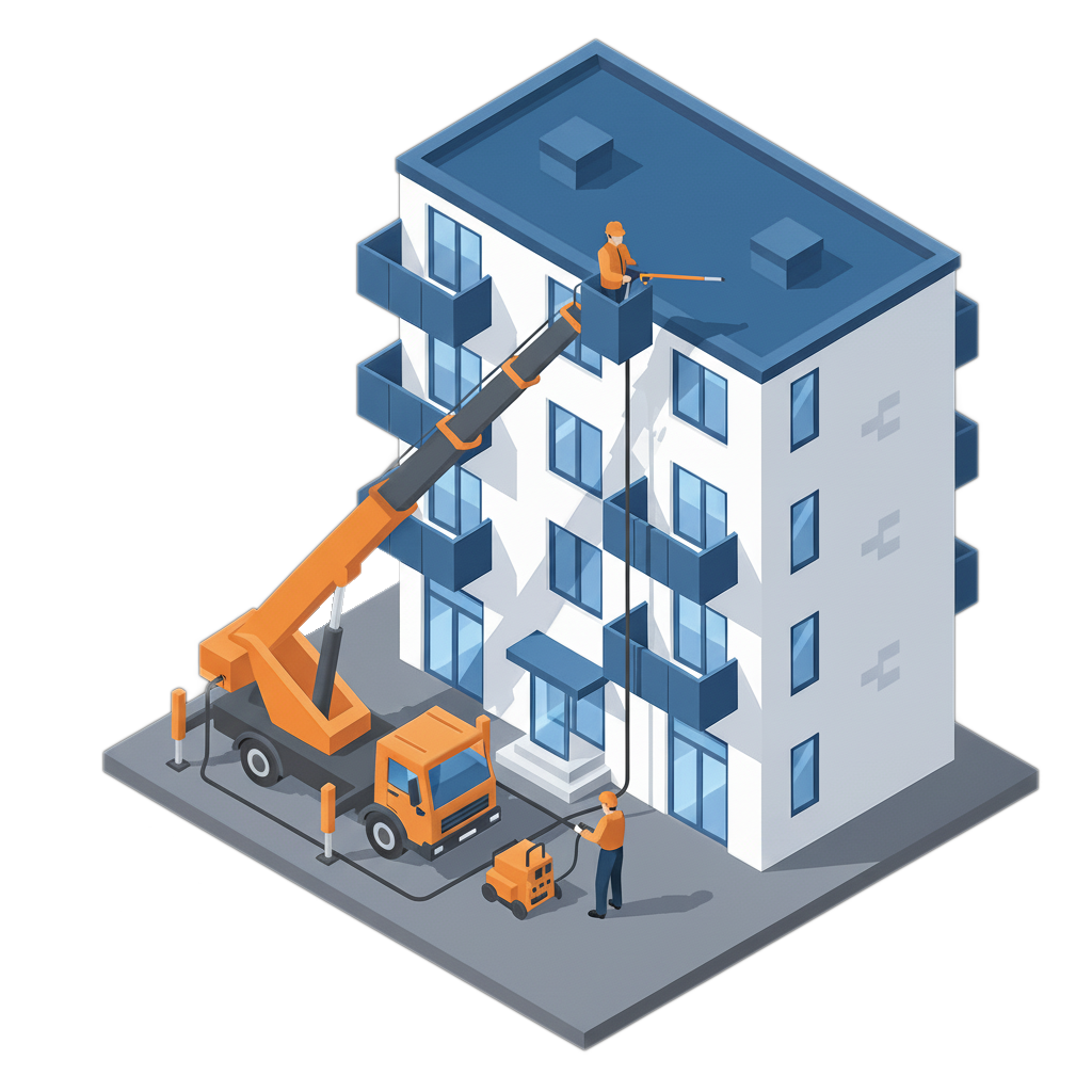 Fassadenreinigung in Essen & NRW - Royal Facility Service