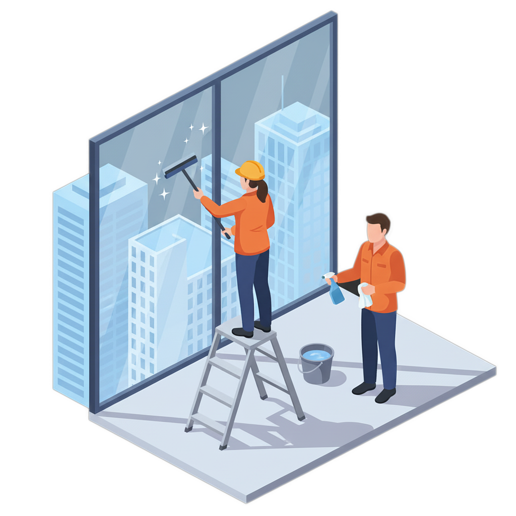 Glasreinigung & Fensterreinigung in Essen & NRW - Royal Facility Service